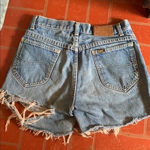 denim cut-off shorts